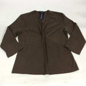 (PO) Jones New York Signature, Brwn Shirt